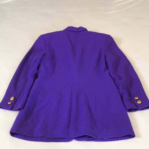 Vintage Escada purple wool blazer size 36 - Picture 5 of 8